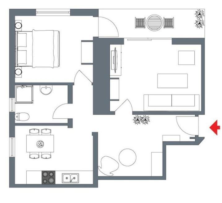 Appart Aux Deux Colombes Avec Balcon Et Garage ปามิเยร์ ภายนอก รูปภาพ